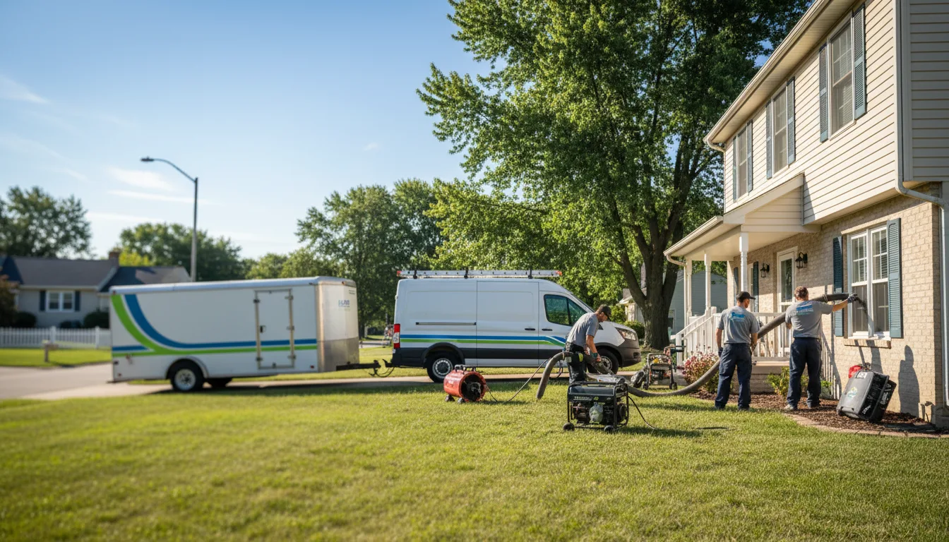 Flooded Basement Restoration And Cleanup With Repair in Mcconnell, IL near me